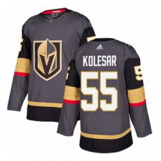 Mens Adidas Vegas Golden Knights 55 Keegan Kolesar Authentic Gray Home NHL Jersey Mens Adidas Vegas Golden Knights 55 Keegan Kolesar Authentic Gray Home NHL Jersey
