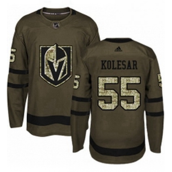 Mens Adidas Vegas Golden Knights 55 Keegan Kolesar Authentic Green Salute to Service NHL Jersey Mens Adidas Vegas Golden Knights 55 Keegan Kolesar Authentic Green Salute to Service NHL Jersey