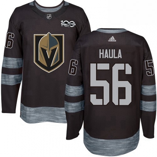 Mens Adidas Vegas Golden Knights 56 Erik Haula Authentic Black 1917 2017 100th Anniversary NHL Jersey Mens Adidas Vegas Golden Knights 56 Erik Haula Authentic Black 1917 2017 100th Anniversary NHL Jersey