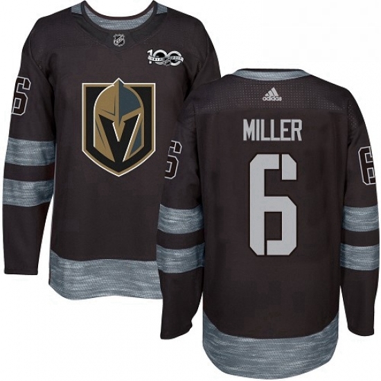 Mens Adidas Vegas Golden Knights 6 Colin Miller Authentic Black 1917 2017 100th Anniversary NHL Jersey Mens Adidas Vegas Golden Knights 6 Colin Miller Authentic Black 1917 2017 100th Anniversary NHL Jersey