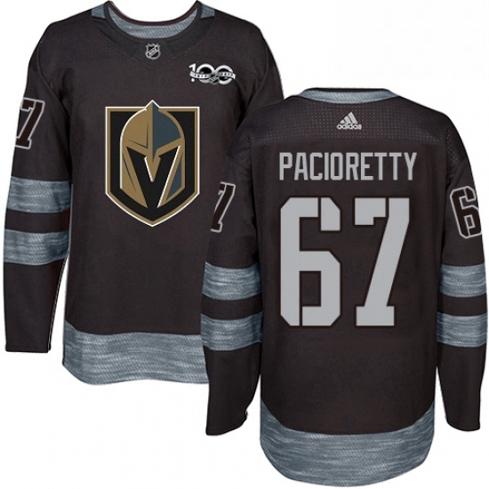 Mens Adidas Vegas Golden Knights 67 Max Pacioretty Authentic Black 1917 2017 100th Anniversary NHL Jersey Mens Adidas Vegas Golden Knights 67 Max Pacioretty Authentic Black 1917 2017 100th Anniversary NHL Jersey