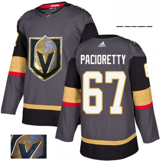 Mens Adidas Vegas Golden Knights 67 Max Pacioretty Authentic Gray Fashion Gold NHL Jersey Mens Adidas Vegas Golden Knights 67 Max Pacioretty Authentic Gray Fashion Gold NHL Jersey