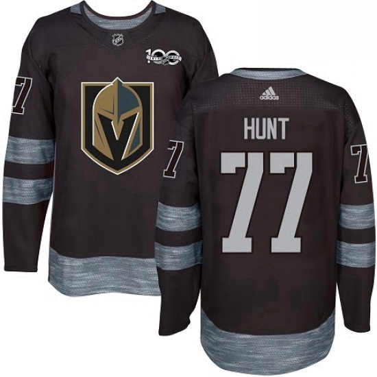 Mens Adidas Vegas Golden Knights 77 Brad Hunt Authentic Black 1917 2017 100th Anniversary NHL Jersey Mens Adidas Vegas Golden Knights 77 Brad Hunt Authentic Black 1917 2017 100th Anniversary NHL Jersey