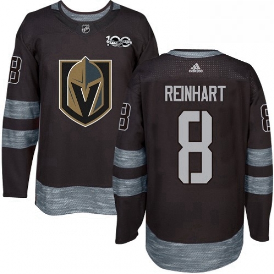Mens Adidas Vegas Golden Knights 8 Griffin Reinhart Authentic Black 1917 2017 100th Anniversary NHL Jersey Mens Adidas Vegas Golden Knights 8 Griffin Reinhart Authentic Black 1917 2017 100th Anniversary NHL Jersey