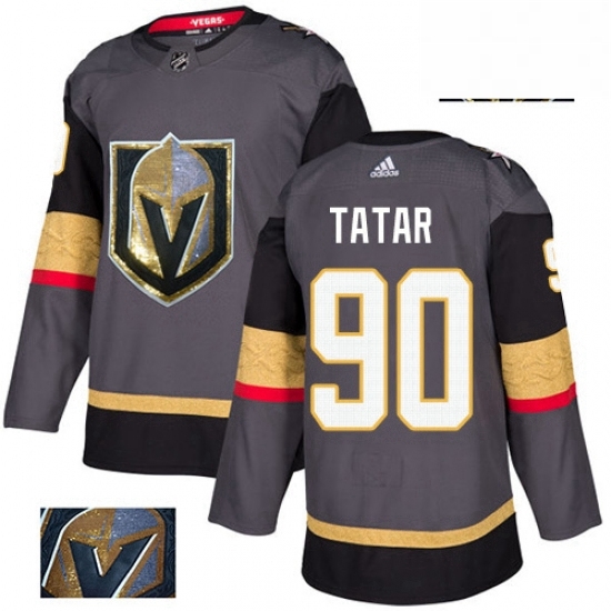 Mens Adidas Vegas Golden Knights 90 Tomas Tatar Authentic Gray Fashion Gold NHL Jersey Mens Adidas Vegas Golden Knights 90 Tomas Tatar Authentic Gray Fashion Gold NHL Jersey