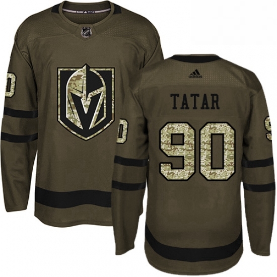 Mens Adidas Vegas Golden Knights 90 Tomas Tatar Authentic Green Salute to Service NHL Jersey Mens Adidas Vegas Golden Knights 90 Tomas Tatar Authentic Green Salute to Service NHL Jersey
