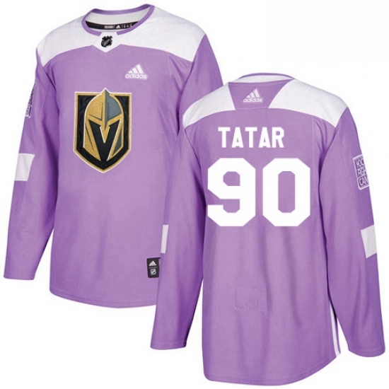 Mens Adidas Vegas Golden Knights 90 Tomas Tatar Authentic Purple Fights Cancer Practice NHL Jersey Mens Adidas Vegas Golden Knights 90 Tomas Tatar Authentic Purple Fights Cancer Practice NHL Jersey
