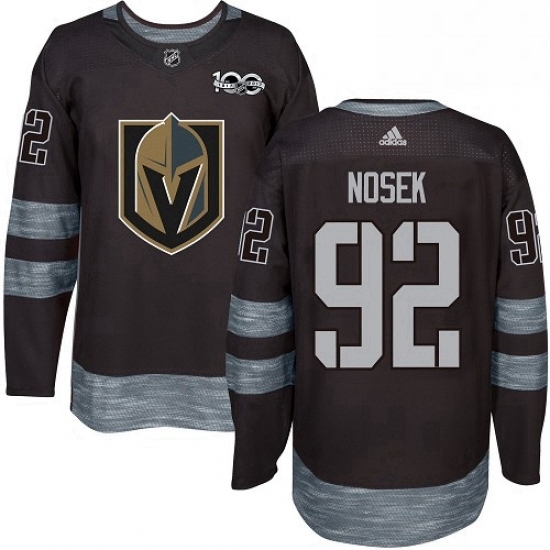 Mens Adidas Vegas Golden Knights 92 Tomas Nosek Authentic Black 1917 2017 100th Anniversary NHL Jersey Mens Adidas Vegas Golden Knights 92 Tomas Nosek Authentic Black 1917 2017 100th Anniversary NHL Jersey
