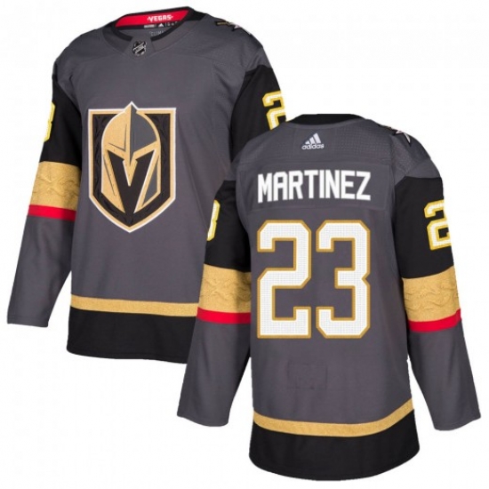 Men's Vegas Golden Knights #23 Alec Martinez Gold Grey Jersey Men's Vegas Golden Knights #23 Alec Martinez Gold Grey Jersey