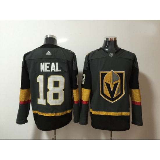 Vegas Golden Knights 18 James Neal Gray With Special Glittery Logo Adidas Jersey Vegas Golden Knights 18 James Neal Gray With Special Glittery Logo Adidas Jersey