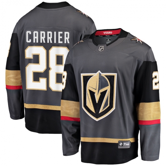 Vegas Golden Knights 28 William Carrier 2018 Stanley Cup Final Bound Breakaway Home Gray Jersey Vegas Golden Knights 28 William Carrier 2018 Stanley Cup Final Bound Breakaway Home Gray Jersey