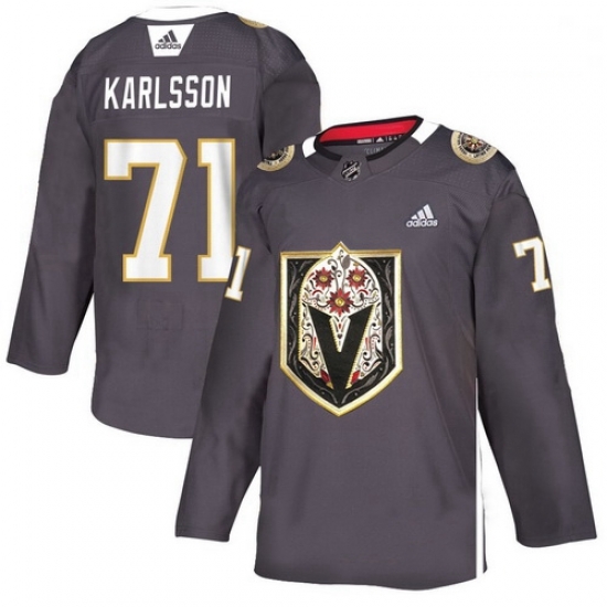 Vegas Golden Knights 71 William Karlsson Gray Dia De Los Muertos Adidas Jersey 589 Vegas Golden Knights 71 William Karlsson Gray Dia De Los Muertos Adidas Jersey 589