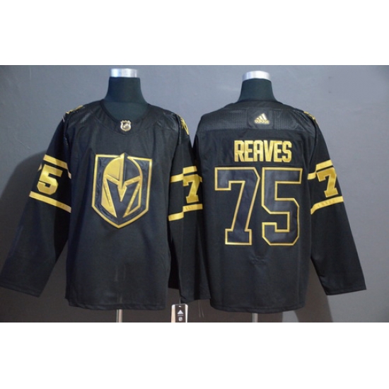 Vegas Golden Knights 75 Ryan Reaves Black With Special Glittery Logo Adidas Jersey Vegas Golden Knights 75 Ryan Reaves Black With Special Glittery Logo Adidas Jersey
