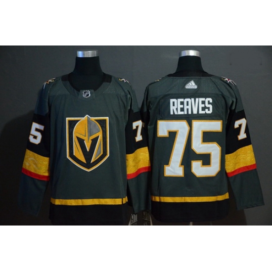 Vegas Golden Knights 75 Ryan Reaves Gray With Special Glittery Logo Adidas Jersey Vegas Golden Knights 75 Ryan Reaves Gray With Special Glittery Logo Adidas Jersey