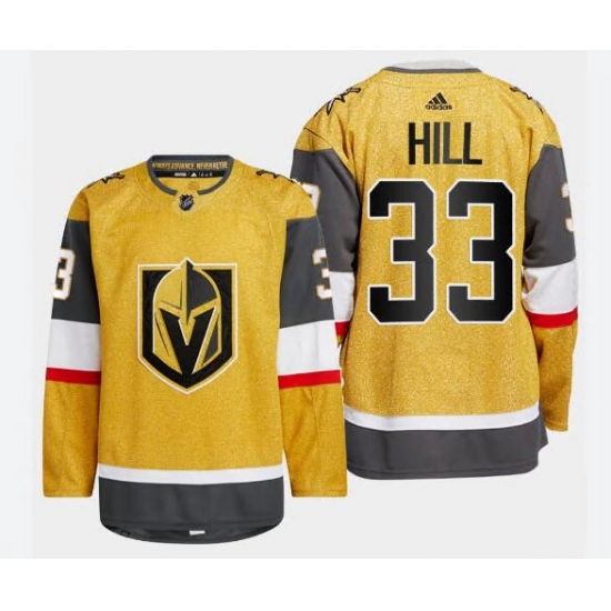 Vegas Golden Knights Adin Hill #33 Gold 2022-23 Home Stitched Jersey Vegas Golden Knights Adin Hill #33 Gold 2022-23 Home Stitched Jersey