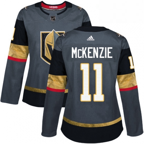 Womens Adidas Vegas Golden Knights 11 Curtis McKenzie Authentic Gray Home NHL Jersey Womens Adidas Vegas Golden Knights 11 Curtis McKenzie Authentic Gray Home NHL Jersey