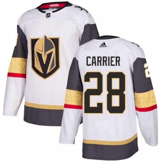 Womens Adidas Vegas Golden Knights 28 William Carrier Authentic White Away NHL Jersey Womens Adidas Vegas Golden Knights 28 William Carrier Authentic White Away NHL Jersey