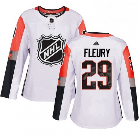 Womens Adidas Vegas Golden Knights 29 Marc Andre Fleury Authentic White 2018 All Star Pacific Division NHL Jersey Womens Adidas Vegas Golden Knights 29 Marc Andre Fleury Authentic White 2018 All Star Pacific Division NHL Jersey