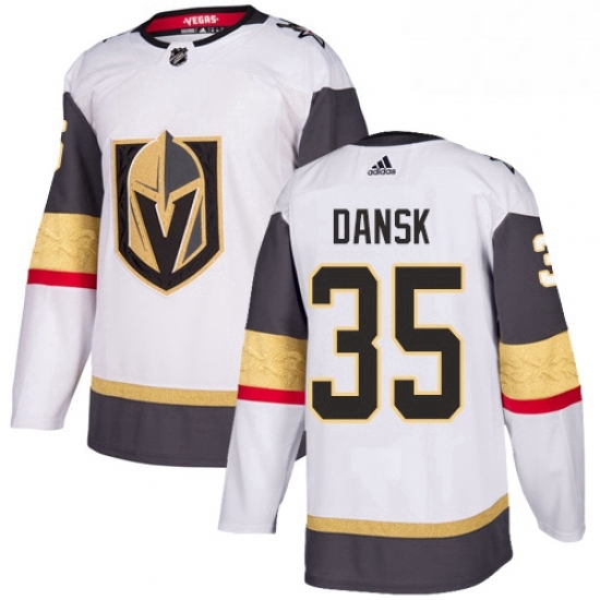 Womens Adidas Vegas Golden Knights 35 Oscar Dansk Authentic White Away NHL Jersey Womens Adidas Vegas Golden Knights 35 Oscar Dansk Authentic White Away NHL Jersey
