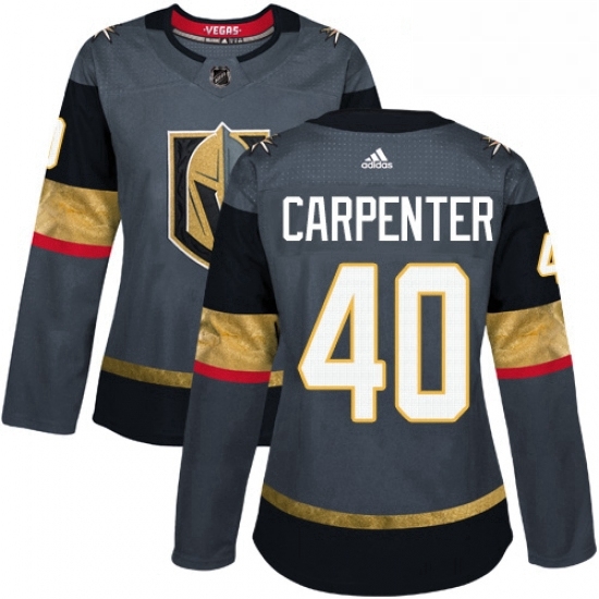 Womens Adidas Vegas Golden Knights 40 Ryan Carpenter Authentic Gray Home NHL Jersey Womens Adidas Vegas Golden Knights 40 Ryan Carpenter Authentic Gray Home NHL Jersey