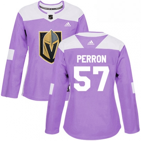 Womens Adidas Vegas Golden Knights 57 David Perron Authentic Purple Fights Cancer Practice NHL Jersey Womens Adidas Vegas Golden Knights 57 David Perron Authentic Purple Fights Cancer Practice NHL Jersey