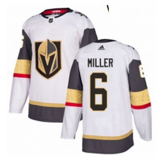 Womens Adidas Vegas Golden Knights 6 Colin Miller Authentic White Away NHL Jersey Womens Adidas Vegas Golden Knights 6 Colin Miller Authentic White Away NHL Jersey