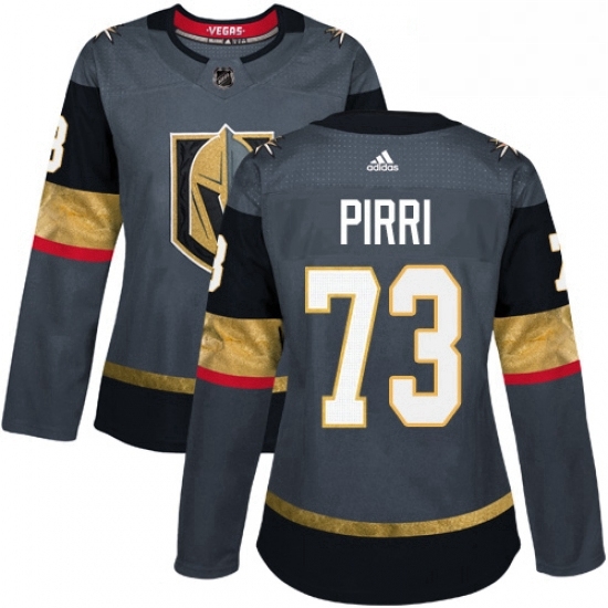 Womens Adidas Vegas Golden Knights 73 Brandon Pirri Authentic Gray Home NHL Jersey Womens Adidas Vegas Golden Knights 73 Brandon Pirri Authentic Gray Home NHL Jersey