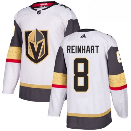 Womens Adidas Vegas Golden Knights 8 Griffin Reinhart Authentic White Away NHL Jersey Womens Adidas Vegas Golden Knights 8 Griffin Reinhart Authentic White Away NHL Jersey