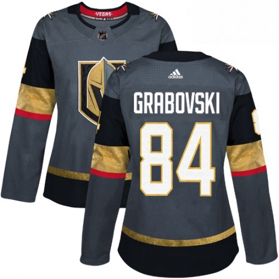 Womens Adidas Vegas Golden Knights 84 Mikhail Grabovski Authentic Gray Home NHL Jersey Womens Adidas Vegas Golden Knights 84 Mikhail Grabovski Authentic Gray Home NHL Jersey