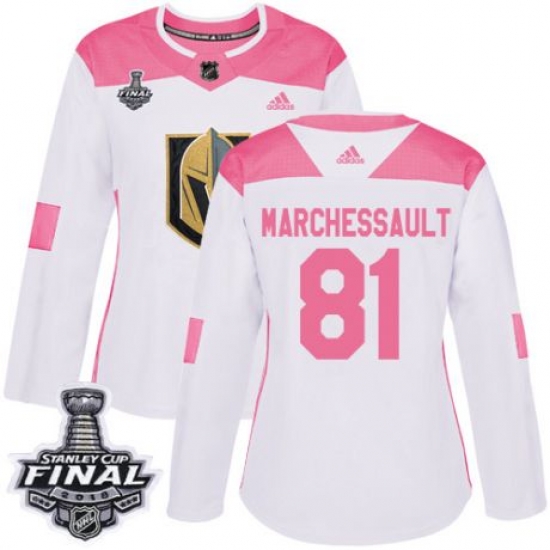 womens jonathan marchessault vegas golden knights jersey white pink adidas 81 nhl 2018 stanley cup final authentic fashion womens jonathan marchessault vegas golden knights jersey white pink adidas 81 nhl 2018 stanley cup final authentic fashion