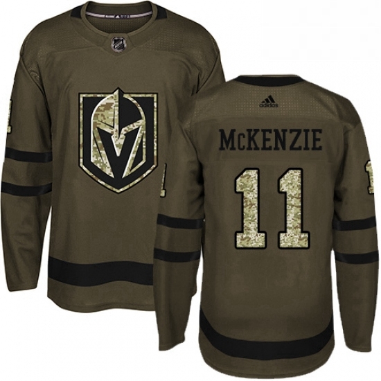 Youth Adidas Vegas Golden Knights 11 Curtis McKenzie Authentic Green Salute to Service NHL Jersey Youth Adidas Vegas Golden Knights 11 Curtis McKenzie Authentic Green Salute to Service NHL Jersey