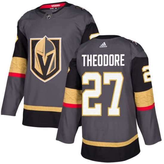 Youth Adidas Vegas Golden Knights 27 Shea Theodore Authentic Gray Home NHL Jersey Youth Adidas Vegas Golden Knights 27 Shea Theodore Authentic Gray Home NHL Jersey