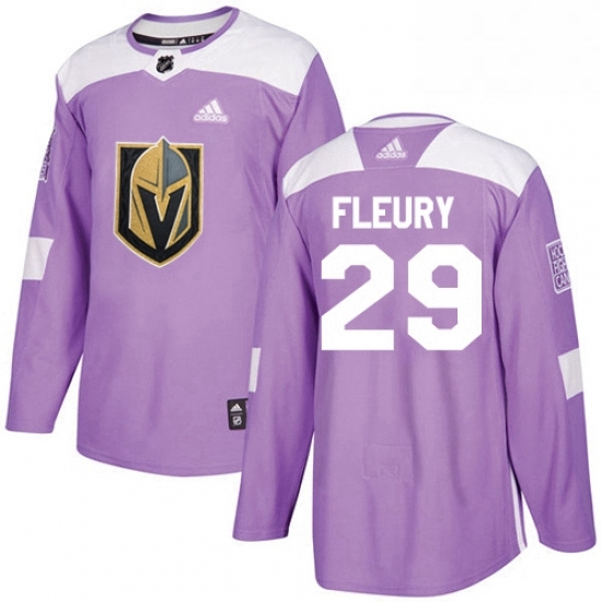 Youth Adidas Vegas Golden Knights 29 Marc Andre Fleury Authentic Purple Fights Cancer Practice NHL Jersey Youth Adidas Vegas Golden Knights 29 Marc Andre Fleury Authentic Purple Fights Cancer Practice NHL Jersey
