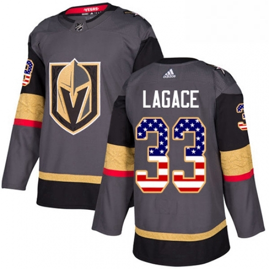 Youth Adidas Vegas Golden Knights 33 Maxime Lagace Authentic Gray USA Flag Fashion NHL Jersey Youth Adidas Vegas Golden Knights 33 Maxime Lagace Authentic Gray USA Flag Fashion NHL Jersey
