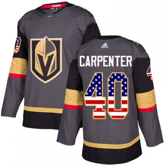 Youth Adidas Vegas Golden Knights 40 Ryan Carpenter Authentic Gray USA Flag Fashion NHL Jersey Youth Adidas Vegas Golden Knights 40 Ryan Carpenter Authentic Gray USA Flag Fashion NHL Jersey