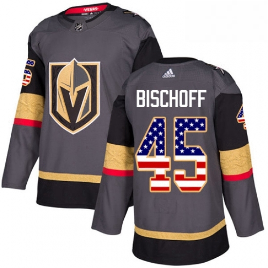 Youth Adidas Vegas Golden Knights 45 Jake Bischoff Authentic Gray USA Flag Fashion NHL Jersey Youth Adidas Vegas Golden Knights 45 Jake Bischoff Authentic Gray USA Flag Fashion NHL Jersey