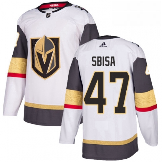 Youth Adidas Vegas Golden Knights 47 Luca Sbisa Authentic White Away NHL Jersey Youth Adidas Vegas Golden Knights 47 Luca Sbisa Authentic White Away NHL Jersey