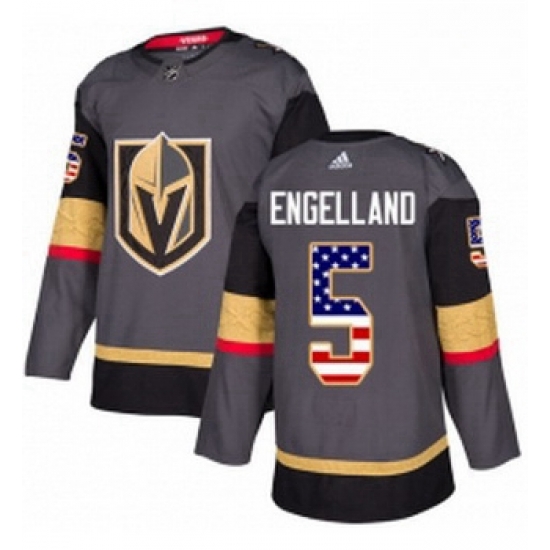 Youth Adidas Vegas Golden Knights 5 Deryk Engelland Authentic Gray USA Flag Fashion NHL Jersey Youth Adidas Vegas Golden Knights 5 Deryk Engelland Authentic Gray USA Flag Fashion NHL Jersey