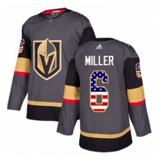 Youth Adidas Vegas Golden Knights 6 Colin Miller Authentic Gray USA Flag Fashion NHL Jersey Youth Adidas Vegas Golden Knights 6 Colin Miller Authentic Gray USA Flag Fashion NHL Jersey