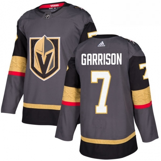 Youth Adidas Vegas Golden Knights 7 Jason Garrison Authentic Gray Home NHL Jersey Youth Adidas Vegas Golden Knights 7 Jason Garrison Authentic Gray Home NHL Jersey
