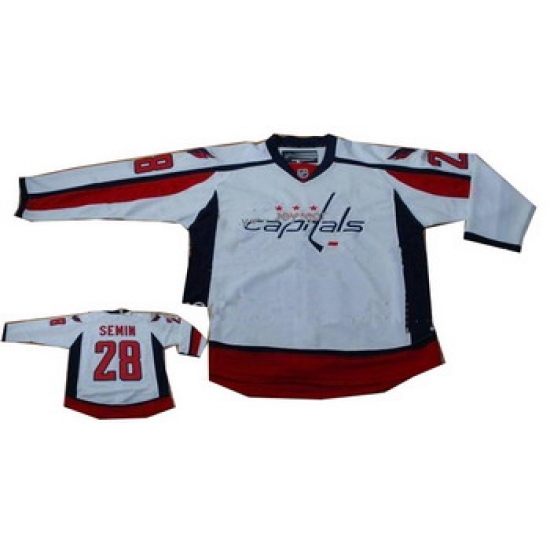 Alexander Semin Washington Capitals SEWN white Jersey Alexander Semin Washington Capitals SEWN white Jersey