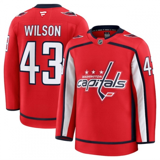 Men Washington Capitals 43 Tom Wilson Red 2024 25 Home Stitched Hockey Jersey Men Washington Capitals 43 Tom Wilson Red 2024 25 Home Stitched Hockey Jersey