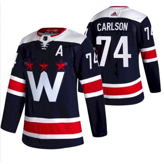 Men Washington Capitals 74 John Carlson NEW Navy Blue Stitched NHL Jersey Men Washington Capitals 74 John Carlson NEW Navy Blue Stitched NHL Jersey