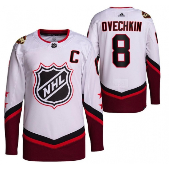 Men Washington Capitals 8 Alex Ovechkin 2022 All Star White Stitched Jersey Men Washington Capitals 8 Alex Ovechkin 2022 All Star White Stitched Jersey