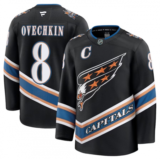 Men Washington Capitals 8 Alexander Ovechkin Black 2024 25 Alternate Stitched Hockey Jersey Men Washington Capitals 8 Alexander Ovechkin Black 2024 25 Alternate Stitched Hockey Jersey