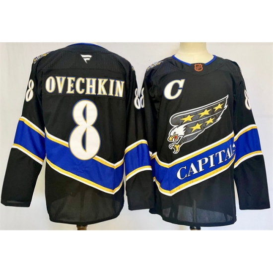 Men Washington Capitals 8 Alexander Ovechkin Black 2024 25 C Patch Home Stitched Hockey Jersey Men Washington Capitals 8 Alexander Ovechkin Black 2024 25 C Patch Home Stitched Hockey Jersey