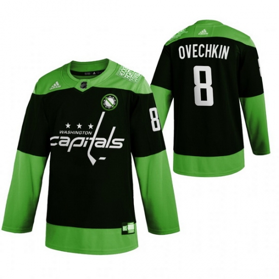 Men Washington Capitals 8 Alexander Ovechkin Green 2020 Adidas Jersey Men Washington Capitals 8 Alexander Ovechkin Green 2020 Adidas Jersey