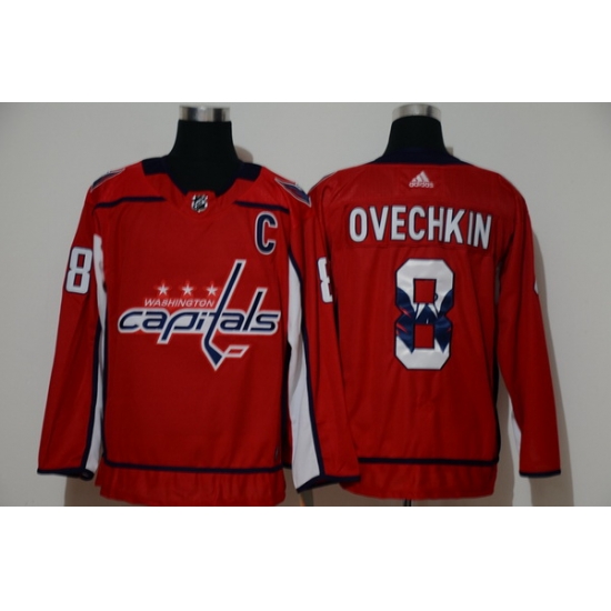 Men Washington Capitals 8 Alexander Ovechkin Red Adidas Fashion Jersey Men Washington Capitals 8 Alexander Ovechkin Red Adidas Fashion Jersey