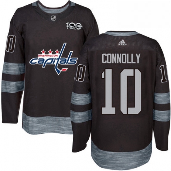Mens Adidas Washington Capitals 10 Brett Connolly Authentic Black 1917 2017 100th Anniversary NHL Jersey Mens Adidas Washington Capitals 10 Brett Connolly Authentic Black 1917 2017 100th Anniversary NHL Jersey