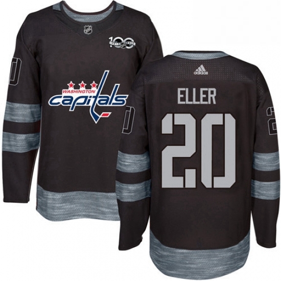 Mens Adidas Washington Capitals 20 Lars Eller Premier Black 1917 2017 100th Anniversary NHL Jersey Mens Adidas Washington Capitals 20 Lars Eller Premier Black 1917 2017 100th Anniversary NHL Jersey